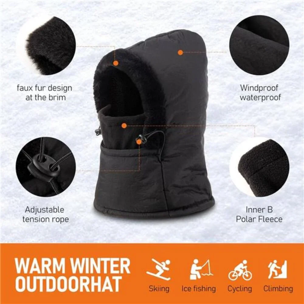 Balaclava Fleece Ski Mask for Men Women with Face Cover, Water Repellent